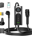 NOEIFEVO CY01 Typ 2 Laddkabel Schuko 220V, 3,7kW Mobil väggbox med APP, 6-16A 1-fas Laddkabel för Alla EVs (IEC 62196-2) & PHEVs
