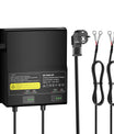NOEIFEVO 12V 20A 2-bank (10A/bank) universell batteriladdare, 12V vattentät LiFePO4-litium-bly-syra laddare för husbil, båt, motorcykel, gräsklippare, trollingmotor och bly-syrabatteri