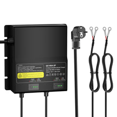 NOEIFEVO 12V 20A 2-bank (10A/bank) universell batteriladdare, 12V vattentät LiFePO4-litium-bly-syra laddare för husbil, båt, motorcykel, gräsklippare, trollingmotor och bly-syrabatteri