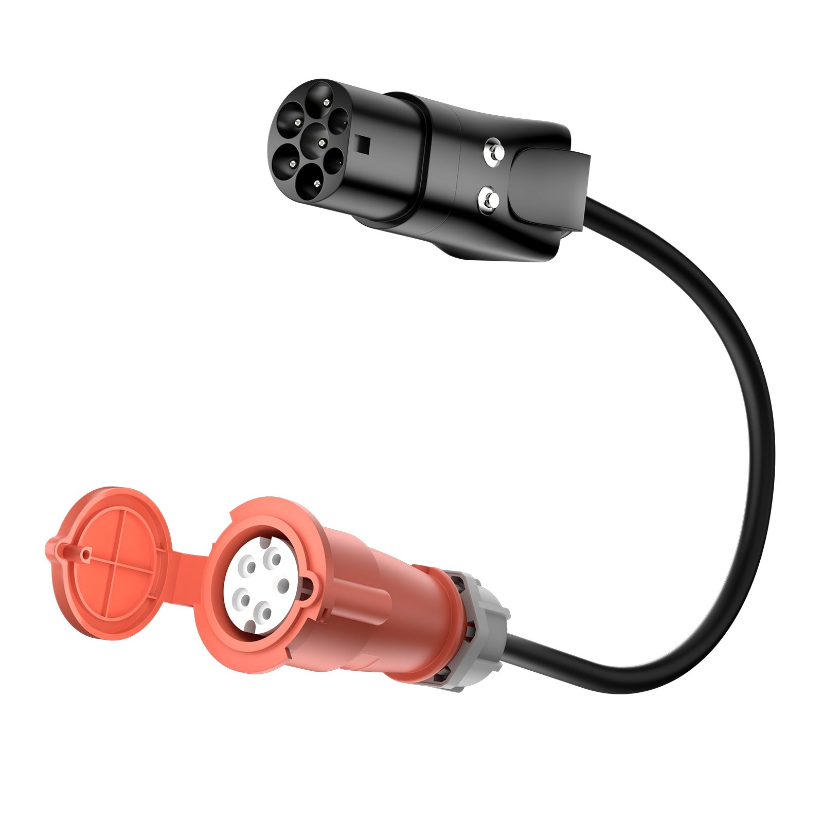 Typ 2-kontakt till CEE16A-uttag, Adapter för 11KW EV-laddare för att hämta ström från laddstationen