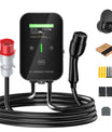 NOEIFEVO EV Wallbox Typ 2, 11kW mit RFID, 8–16A, 3-phasiges 400V Ladegerät für Elektrofahrzeuge (BEV/PHEV) mit 5 m Ladekabel und Kabelhalter, Schutzart IP65, effiziente Ladegerät Ladestation für Zuhause und Büro