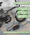 NOEIFEVO 48V 2A-20A מטען סוללות עם התאמת זרם עבור סוללות עופרת-חומצה, AGM, ג'ל, מטען סוללות עגלות גולף, תצוגת LED
