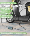 NOEIFEVO 54.6V 8A 13S Lithium-batterilader til 13S 48.1V Li-Ion batterier, strømjustering 1-8A, langsom og hurtig opladning (MLC1300)