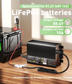 NOVIFEVO 58.4V 10A LiFePO4 Battery Charger for 51.2V(48V) 16S LiFePO4 Battery