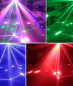 3v1 DMX RGBW party světlo, LED laser, stroboskop, disco DJ beam spot, jevištní osvětlení, motýlí světlo pro taneční klub a svatbu
