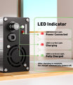 NOEIFEVO 14.6V 5A Caricabatterie LiFePO4 per batteria 4S 12V 12.8V LiFePO4, con display LCD, ventilatore di raffreddamento, spegnimento automatico