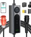 NOEIFEVO Q21W Wlan Mobil Wallbox 11kW med APP fjernkontroll, 5m/10m Type2 CEE16A 3Fas ladekabel elbil