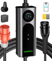 NOEIFEVO Q21W Wlan sähköauton latauslaite mobiili Wallbox 11kW APP-kaukosäätimellä, 5m / 10m Type2 CEE16A 3-vaiheinen latauskaapeli 