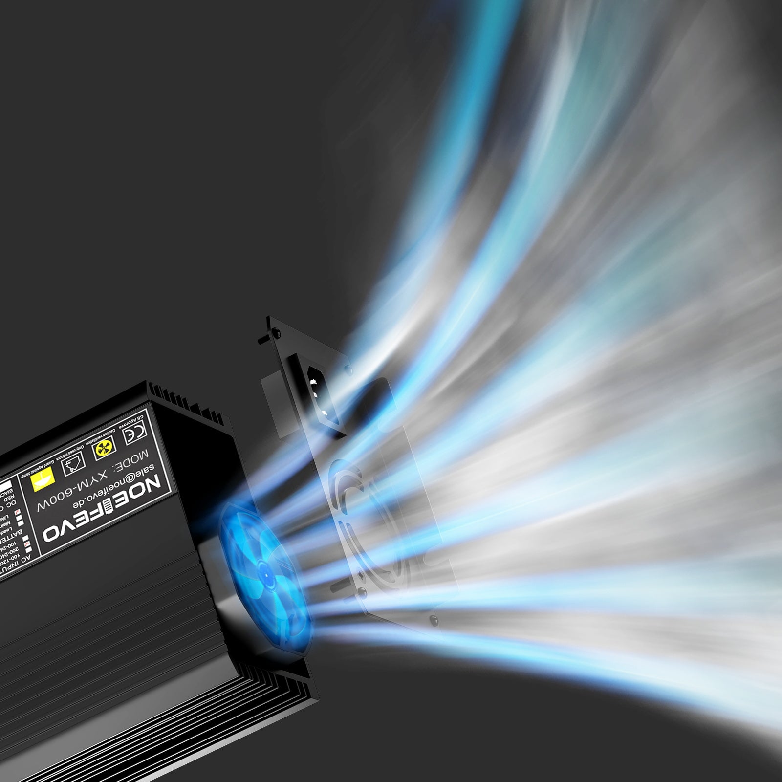 Noeifevo 29,2V 20A LiFePO4 batterilader for 24V 25,6V litiumbatteri, 0V BMS Aktiver, automatisk avstenging med full beskyttelse