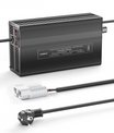 NOEIFEVO 116.8V 1A-12A LiFePO4 batterilader, egnet til 102.4V (96V) 32S LiFePO4 batteri, LCD-display, justerbar strøm