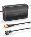 NOEIFEVO 116.8V 1A-12A LiFePO4 batterilader, egnet til 102.4V (96V) 32S LiFePO4 batteri, LCD-display, justerbar strøm