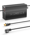 NOEIFEVO 116.8V 1A-12A LiFePO4 batterilader, egnet til 102.4V (96V) 32S LiFePO4 batteri, LCD-display, justerbar strøm