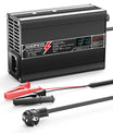 NOEIFEVO 24V 8A lithium LiFePO4 batterijlader, laadspanning 29.2V, met ventilator, aluminium behuizing, LCD-scherm