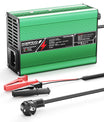 NOEIFEVO 16.8V 5A 6A 7A 8A 10A Carregador de Lítio para Baterias Li-Ion Lipo 4S 14.8V, Ventilador de Resfriamento, Desligamento Automático (VERDE)