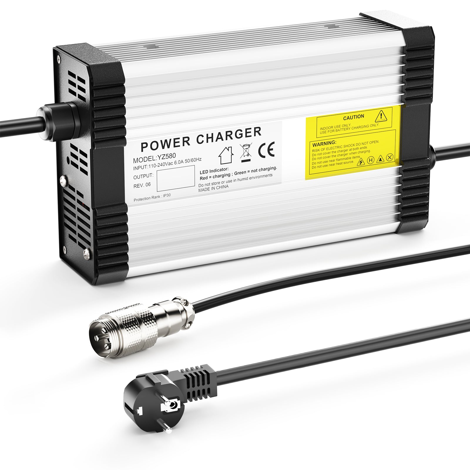 NOEIFEVO 33.6V 12A Lithium-Batterieladegerät für 8S  29.6V  30V  Lithium  Batterie,mit Kühlventilator, automatische Abschaltung.