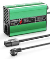 NOEIFEVO 16.8V 5A 6A 7A 8A 10A Carregador de Lítio para Baterias Li-Ion Lipo 4S 14.8V, Ventilador de Resfriamento, Desligamento Automático (VERDE)