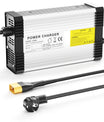 NOEIFEVO 96.6V 4A lithium batterioplader til 23S 84V 85.1V lithium batteri, med køleblæser, automatisk nedlukning.