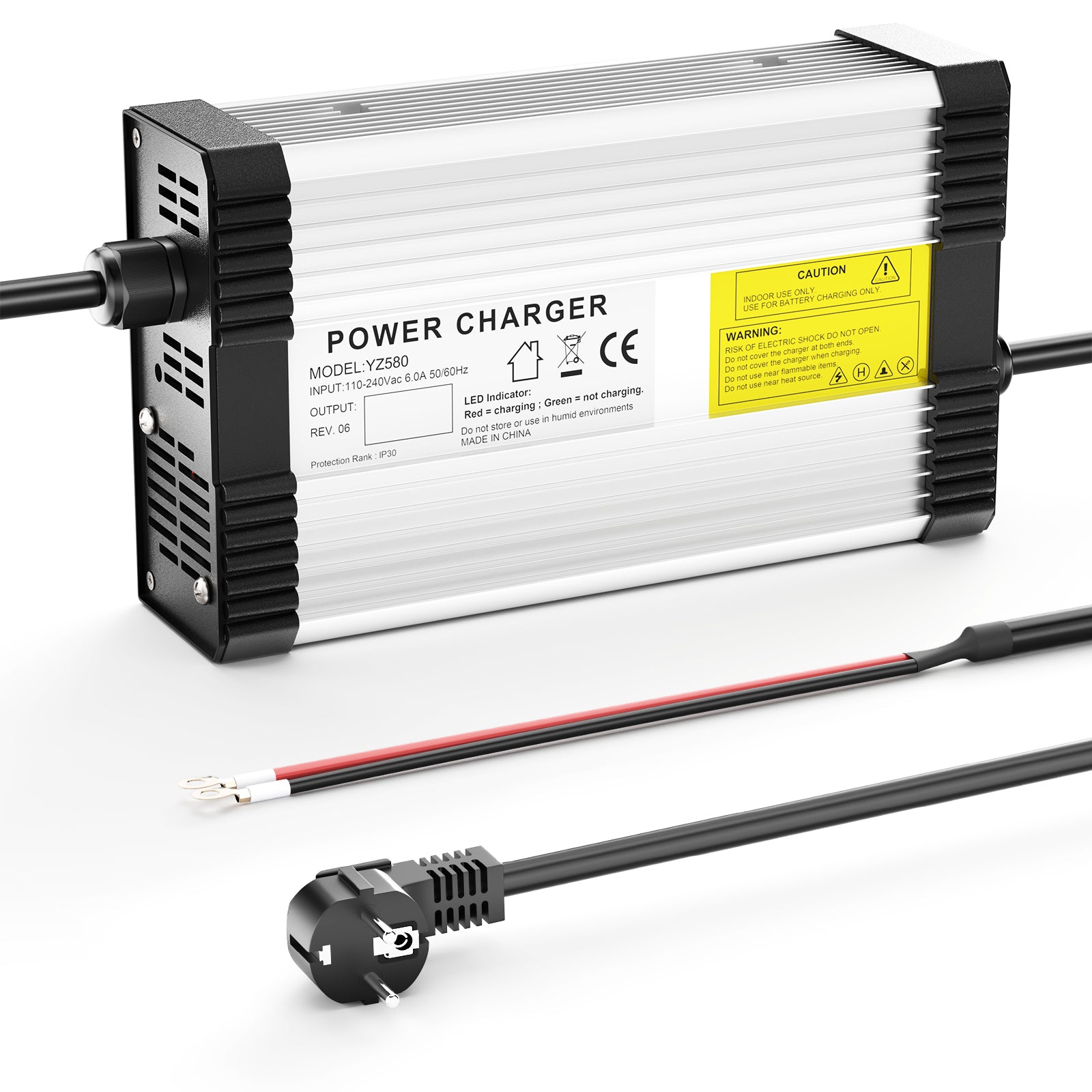 NOEIFEVO 33.6V 12A Lithium-Batterieladegerät für 8S  29.6V  30V  Lithium  Batterie,mit Kühlventilator, automatische Abschaltung.