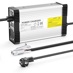 NOEIFEVO 54.6V 8A Lithium-Batterilader til 13S 48V 48.1V Lithiumbatteri, med køleventilator, automatisk afbrydelse.