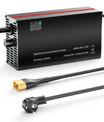 NOEIFEVO 60V 2A-20A Stroom Instelbaar Acculader voor Loodzuuraccu's, AGM, Gel, Golfwagen Acculader, LED-display