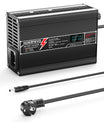 NOEIFEVO 50.4V 3A Carregador de Lítio para Baterias Li-Ion Lipo 12S 44.4V, Ventilador de Resfriamento, Desligamento Automático (PRETO)
