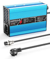 הטענה ליתיום 42V  2A 3A 3.5A 4A NOEIFEVO עבור סוללות 10S 37V Li-Ion Lipo, מאוורר קירור, כיבוי אוטומטי (כחול)