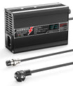 NOEIFEVO Caricabatterie al litio 46.2V 4A per batterie 11S 40.7V Li-Ion Lipo, con display LCD, ventola di raffreddamento, spegnimento automatico