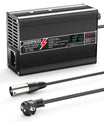 Carregador de Bateria NOEIFEVO 36V 38.4V 6A Lithium LiFePO4, tensão de carregamento 43.8V, com ventilador, caixa de alumínio, tela LCD