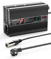 NOEIFEVO 36.5V 4A LiFePO4 Batterie-Ladegerät für 10S 32V LiFePO4 Batterie,  Kühlventilator, automatischer Abschaltung（BLACK）