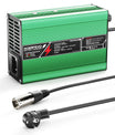 NOEIFEVO 16.8V 5A 6A 7A 8A 10A Carregador de Lítio para Baterias Li-Ion Lipo 4S 14.8V, Ventilador de Resfriamento, Desligamento Automático (VERDE)