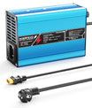 NOEIFEVO 25.2V 2A 3A 4A 5A Lithium-lader til 6S 22.2V Li-Ion Lipo-batterier, kølevindue, automatisk slukning (BLÅ)