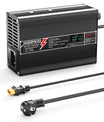 NOEIFEVO 24V 6A Lithium LiFePO4 Batterieladegerät, Ladespannung 29.2V, mit Lüfter, Aluminium-Gehäuse,LCD Bildschirm