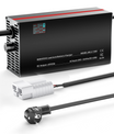 NOEIFEVO 60V 2A-20A Stroom Instelbaar Acculader voor Loodzuuraccu's, AGM, Gel, Golfwagen Acculader, LED-display