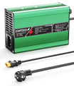 NOEIFEVO 16.8V 5A 6A 7A 8A 10A Carregador de Lítio para Baterias Li-Ion Lipo 4S 14.8V, Ventilador de Resfriamento, Desligamento Automático (VERDE)