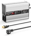 NOEIFEVO 54.6V 2A 2.5A 3A Lithium-Ladegerät für 13S 48.1V Li-Ion Lipo-Batterien, Kühlventilator, automatischer Abschaltung