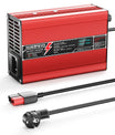 Caricabatterie NOEIFEVO 16.8V 5A 6A 7A 8A 10A per batterie Li-Ion Lipo 4S 14.8V, con display LCD, ventola di raffreddamento, spegnimento automatico (ROSSO).