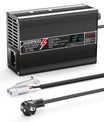 NOEIFEVO 33.6V 2A 3A 4A 5A מטען ליתיום עבור סוללות 8S 29.6V Li-Ion Lipo, מאוורר קירור, כיבוי אוטומטי (שחור)