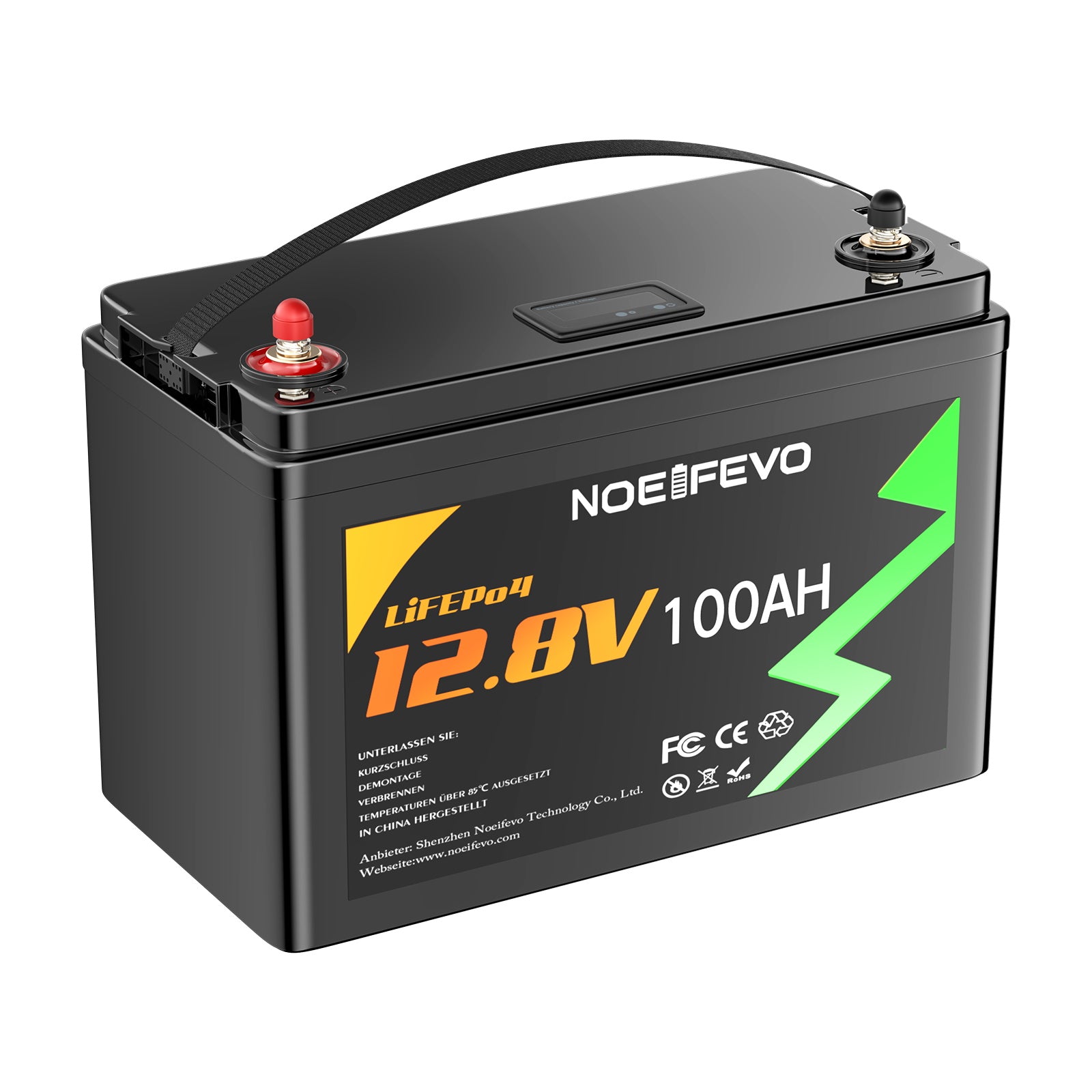 NOEIFEVO N100 12V 100AH Lithium Iron Phosphate Battery LiFePO4 Battery With 100A BMS