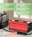 Noeifevo 87.6V 25A מטען לסוללת LiFePO4 עבור סוללת LiFePO4 76.8V (72V) 24S, עבור מערכות אחסון אנרגיה ביתיות, סירות ורכב גולף