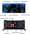 Měnič napětí 12V 24V 48V 60V 72V 96V na 230V, invertor 5000W až 12000W, čistá sinusová vlna, invertor s LCD displejem napětí