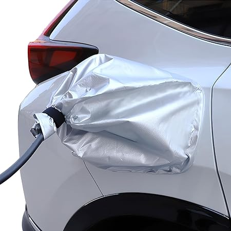 Capa de chuva para porta de carregamento EV para carregamento de veículos elétricos, proteção solar, à prova d'água, à prova de neve
​