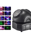 36W Mini Luce Discoteca, Illuminazione per Feste LED RGBW, Proiettori a Doppia Testa Mobile, Apparecchiatura DJ DMX512, Effetto Stroboscopico per Palco per Nightclub, Bar e Spettacoli