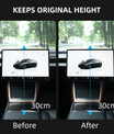 Tesla skærmholder 2.0 til Model 3/Y – 4-vejs drejelig (40°), aluminium CNC, skærmhøjde forbliver uændret, ingen rysten, anti-blænding