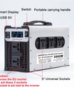 Reiner Sinus-Wechselrichter 1500W/3000W DC 12V 24V 48V 60V 72V auf AC 220V 50Hz Konverter Solar-Autobatterie-Wechselrichter mit LED-Anzeige