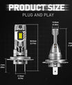 NOVSIGHT H7 LED světlomety 90W 20000LM dálkové/potkávací světlo 6500K bílá