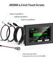 Batteridisplay 4,3-tommers LCD TFT-skærm – Visning af spænding, strøm, SOC og temperatur, touchskærm – Til Jikong BMS (88,5 × 135,9 mm)