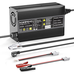 Noeifevo 29,2V 20A LiFePO4 batterilader for 24V 25,6V litiumbatteri, 0V BMS Aktiver, automatisk avstenging med full beskyttelse