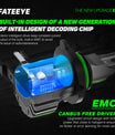 FATEEYE H7 LED Scheinwerfer Kit 10000LM 50W Fern/Abblendlicht 6500K Weiß Halogen(2Stück)