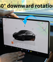 Tesla skærmholder 2.0 til Model 3/Y – 4-vejs drejelig (40°), aluminium CNC, skærmhøjde forbliver uændret, ingen rysten, anti-blænding