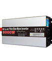 12V 24V 48V 220V inverter ren sinusvåg, 6000W 8000W högeffekt 0/60Hz solomriktare med LED EU-uttag